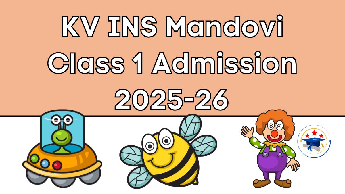 Kendriya Vidyalaya INS Mandovi Admission 2025-26 PDF