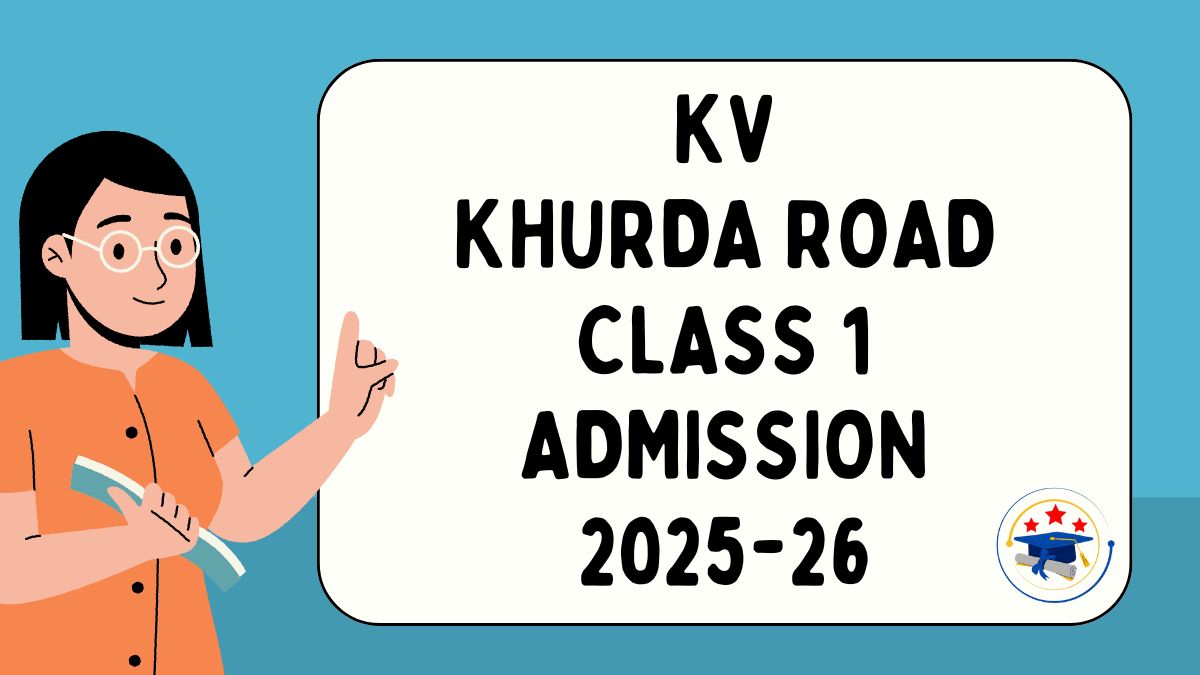 Kendriya Vidyalaya Khurda Road Admission 2025-26 PDF