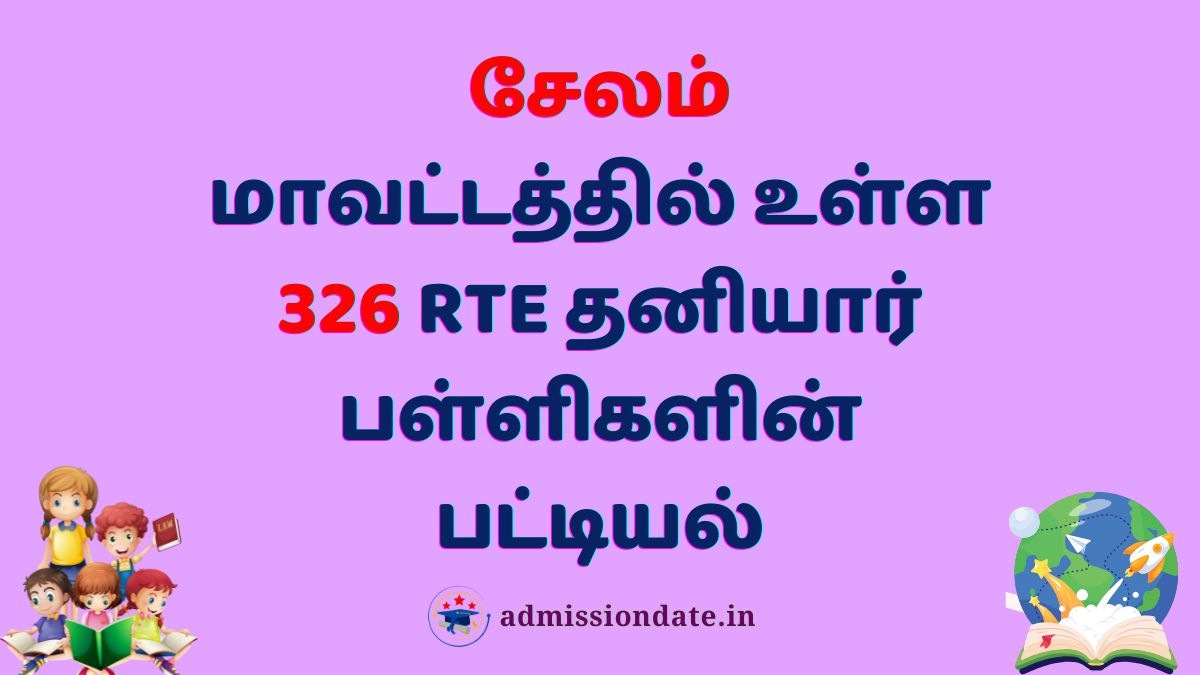 Private RTE Admission Schools in Salem