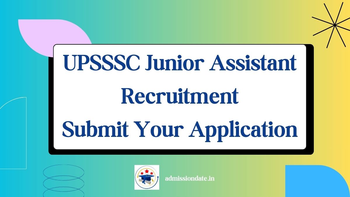UPSSSC Junior Assistant Recruitment